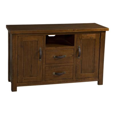 Distressed Chestnut Outback TV Console - Hillsdale