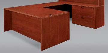 DMI Office Executive U Shape with Lateral File 48" Bridge - 7005-537538E