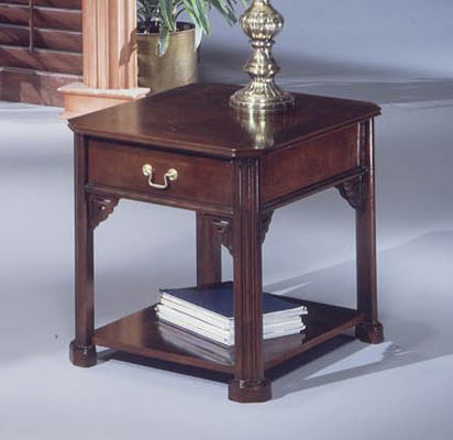 DMI Office Rectangular End Table in Mahogany - 7350-81