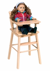 Doll High Chair in Natural - Guidecraft - G98104