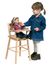 Doll High Chair in Natural - Guidecraft - G98104