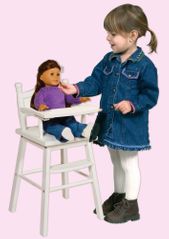 Doll High Chair - White - Guidecraft - G98123