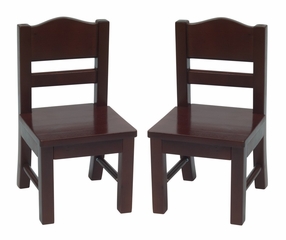 Doll Table and Chair Set in Espresso - Guidecraft - G98115