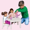 Doll Table and Chair Set - White - Guidecraft - G98122