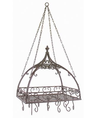 Domed Pot Rack with Hooks - IMAX - 7784