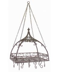Domed Pot Rack with Hooks - IMAX - 7784