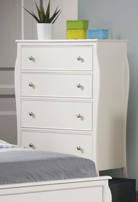 Dominique Drawer Chest in White - 400565