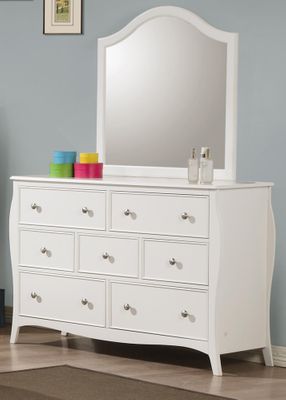Dominique Drawer Dresser  in White - 400563