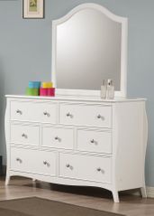 Dominique Drawer Dresser  in White - 400563