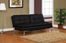 Double Cushion Convertible Sofa in Black - Matrix - BA-MDM-FA-BK