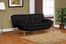 Double Cushion Convertible Sofa in Black - Matrix - BA-MDM-FA-BK