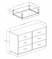 Double Dresser in Chocolate - Logik - South Shore Furniture - 3359027