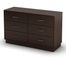 Double Dresser in Chocolate - Logik - South Shore Furniture - 3359027