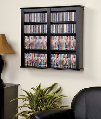 Double Floating Wall Storage in Black - Prepac Furniture - BFW-0349