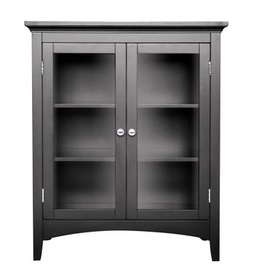 Double Floor Cabinet in Dark Espresso - Madison Avenue - 7633