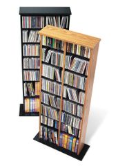 Double Multimedia Storage Tower in Black - Prepac Furniture - BMA-0320
