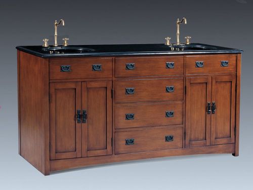 Double Sink Chest in Medium Brown - P5433-03A-3