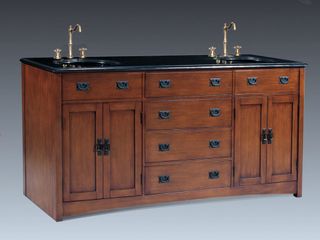 Double Sink Chest in Medium Brown - P5433-03A-3