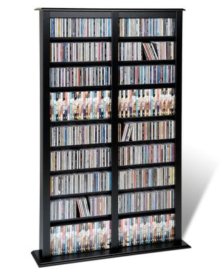 Double Width Barrister Tower in Black - Prepac Furniture - BMB-0800