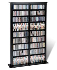 Double Width Barrister Tower in Black - Prepac Furniture - BMB-0800