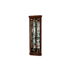 Drake Tuscany Cherry Corner Curio Cabinet - Howard Miller