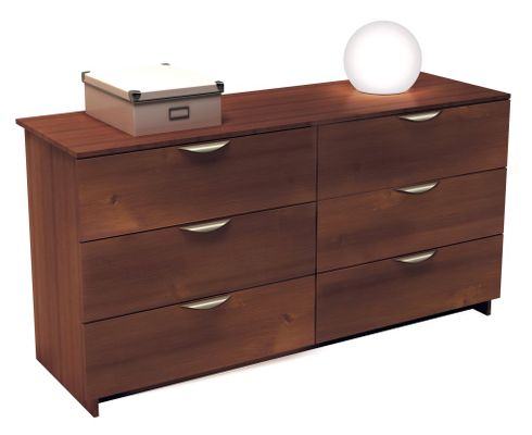 Dresser - 6 Drawer Double Dresser - Nocce Collection - Nexera Furniture - 401206