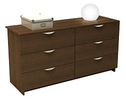 Dresser - 6 Drawer Double Dresser - Nocce Collection - Nexera Furniture - 401206