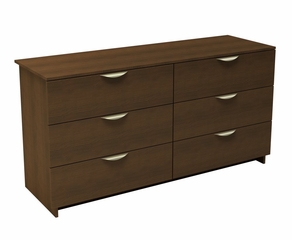 Dresser - 6 Drawer Double Dresser - Nocce Collection - Nexera Furniture - 401206