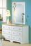 Dresser and Mirror Set - Double Dresser and Mirror Set in Pure White/Maple - South Shore Furniture - 3263-DM