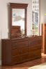 Dresser and Mirror Set in Classic Cherry - South Shore Furniture - 3168-DM