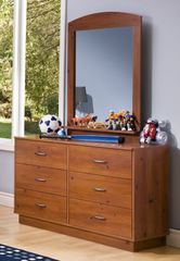 Dresser and Mirror Set in Sunny Pine - South Shore Furniture - 3342-DM