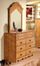 Dresser and Mirror Set - Triple Dresser and Mirror Set in Country Pine - South Shore Furniture - 3232-DM1