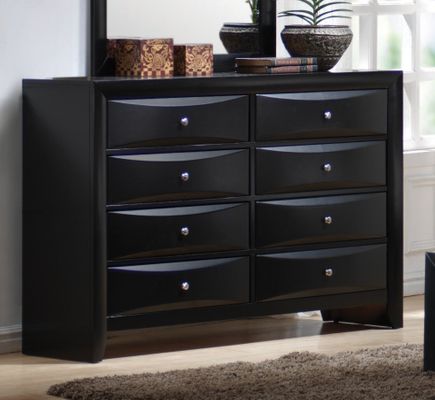 Dresser - Briana Dresser in Glossy Black - Coaster - 200703