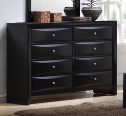 Dresser - Briana Dresser in Glossy Black - Coaster - 200703