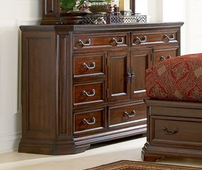 Dresser - Foxhill Dresser in Deep Cherry Brown - Coaster - 201583