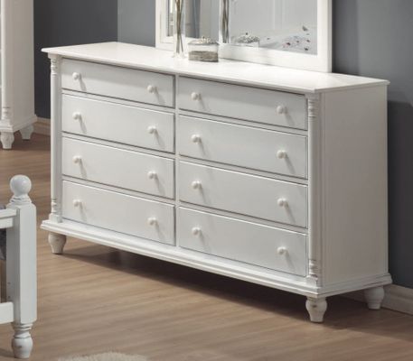 Dresser - Kayla Dresser in White - Coaster - 201183