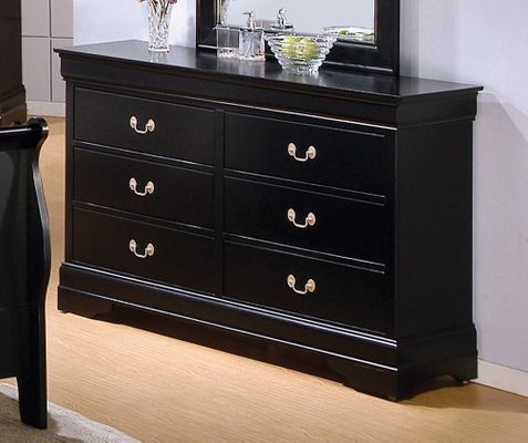 Dresser - Louis Philippe Dresser in Deep Black - Coaster - 201073