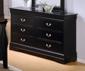 Dresser - Louis Philippe Dresser in Deep Black - Coaster - 201073