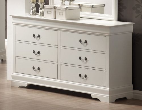 Dresser - Louis Philippe Dresser in White - Coaster - 201693