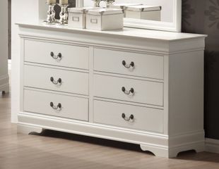 Dresser - Louis Philippe Dresser in White - Coaster - 201693
