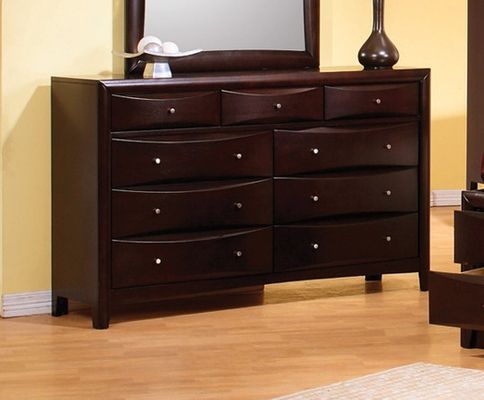 Dresser - Phoenix Dresser in Rich Deep Cappuccino - Coaster - 200413
