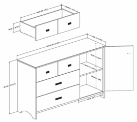 Dresser - Tiara - South Shore Furniture - 3650028