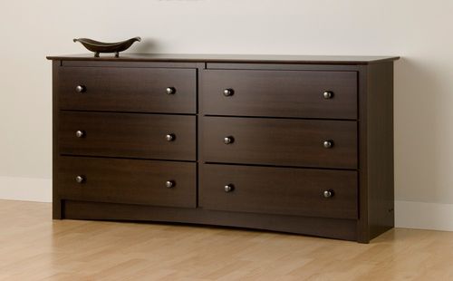 Dresser with 6 Drawers in Espresso - Fremont - Prepac Furniture - EDC-6330