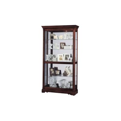 Dublin Curio Cabinet in Windsor Cherry - Howard Miller