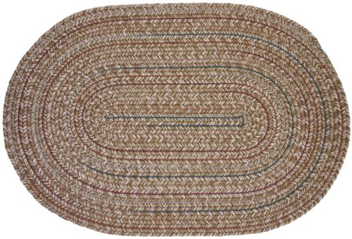 Duet Taupe 5'x8' Braided Rug - Rhody Rug - D-83358TP
