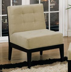 Dupont 203 Armless Chair in Taupe Microfiber - Armen Living - LCDU203SIMFTO
