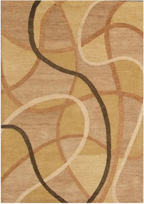 Eastern Weavers Adeline Wool Hand Tufted Gold Beige Rug