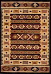 Eastern Weavers Southwest Wool Rug - Black Beige