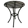 Easy to Assemble Iron Bistro Table - Round Black - Pangaea Home and Garden Furniture - FM-C4852-K