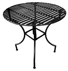 Easy to Assemble Patio Table - Round Black - Pangaea Home and Garden Furniture - FM-C4125RD-K